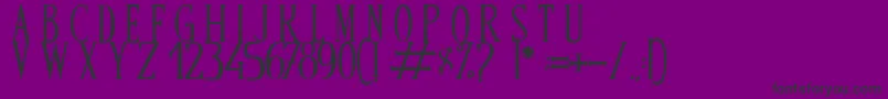 BandOfReality Font – Black Fonts on Purple Background