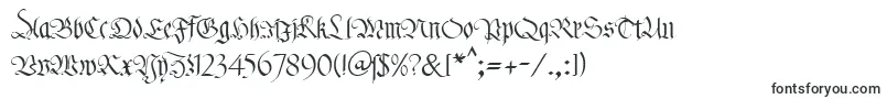 KlFraktur1Db-Schriftart – Inschriften mit schönen Schriften