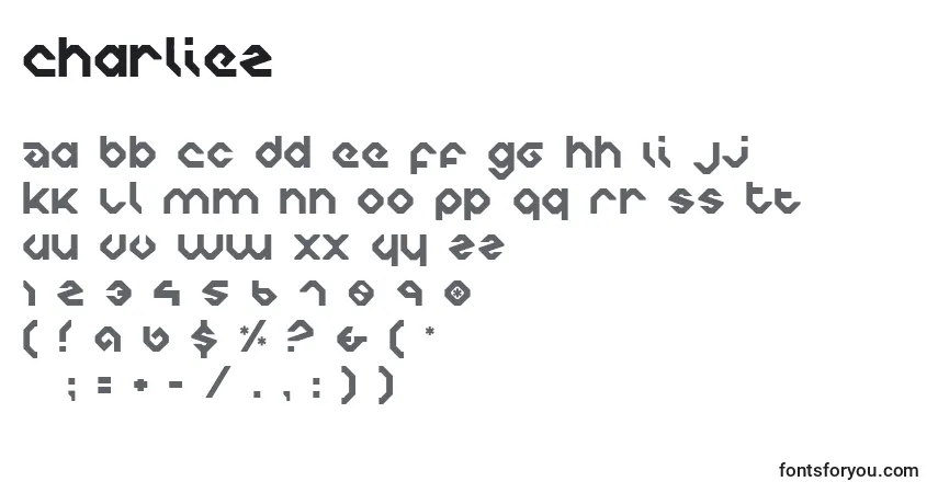 Schriftart Charlie2 – Alphabet, Zahlen, spezielle Symbole