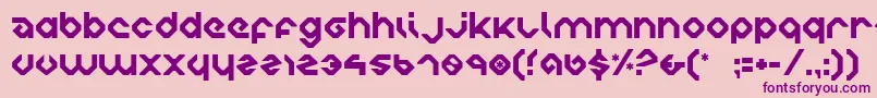 Charlie2 Font – Purple Fonts on Pink Background