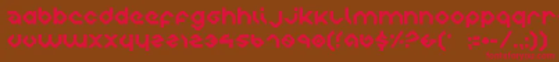 Charlie2 Font – Red Fonts on Brown Background