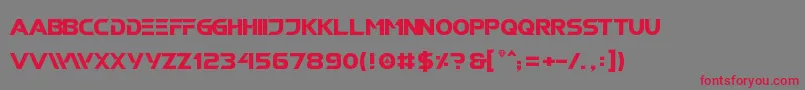 RobotechGp Font – Red Fonts on Gray Background