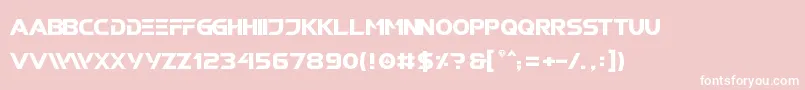 RobotechGp Font – White Fonts on Pink Background