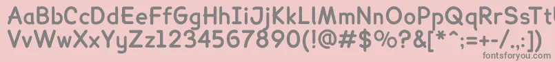 fuente LexiereadableBold – Fuentes Grises Sobre Fondo Rosa