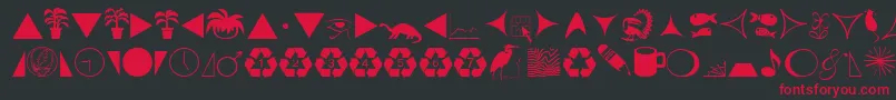 FreeRegular Font – Red Fonts on Black Background