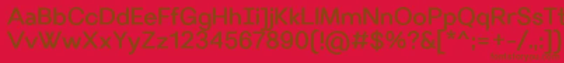 VillerayMedium Font – Brown Fonts on Red Background