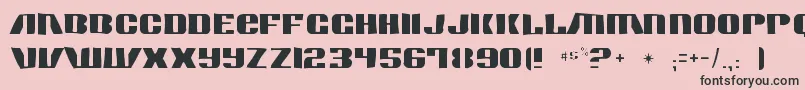 Contourgeneratorgaunt Font – Black Fonts on Pink Background