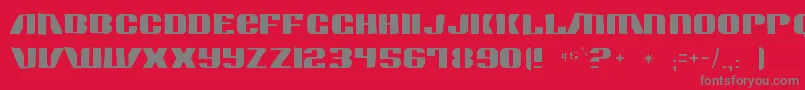 Contourgeneratorgaunt Font – Gray Fonts on Red Background