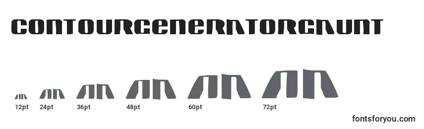 Contourgeneratorgaunt Font Sizes