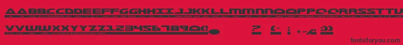 MorseKode2 Font – Black Fonts on Red Background