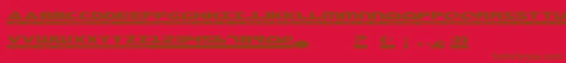 Police MorseKode2 – polices brunes sur fond rouge
