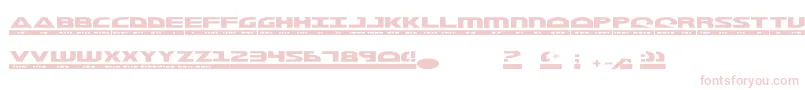 MorseKode2-Schriftart – Rosa Schriften auf weißem Hintergrund