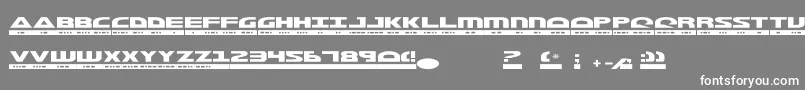 MorseKode2 Font – White Fonts on Gray Background