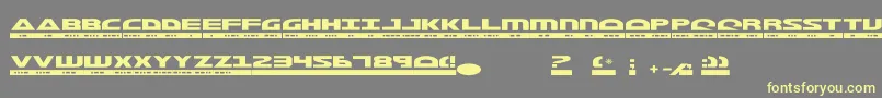 MorseKode2 Font – Yellow Fonts on Gray Background