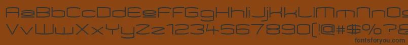 Kameupper Font – Black Fonts on Brown Background