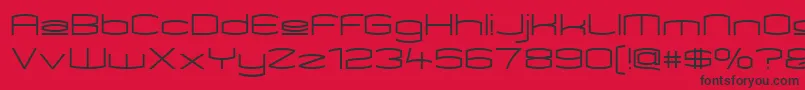 Kameupper Font – Black Fonts on Red Background