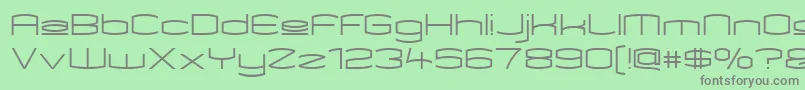 Kameupper Font – Gray Fonts on Green Background