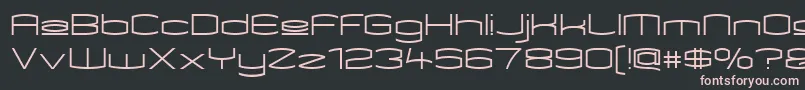 フォントKameupper – 黒い背景にピンクのフォント