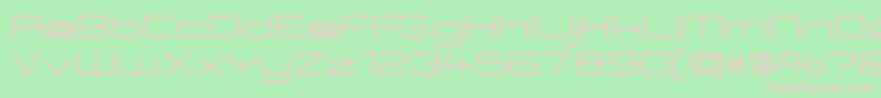 Шрифт Kameupper – розовые шрифты на зелёном фоне