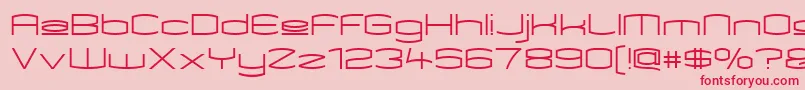 Kameupper Font – Red Fonts on Pink Background