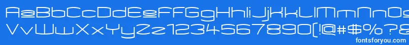 Kameupper Font – White Fonts on Blue Background