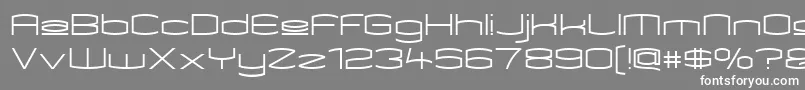 Kameupper Font – White Fonts on Gray Background