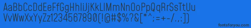 MohaveLight Font – Black Fonts on Blue Background