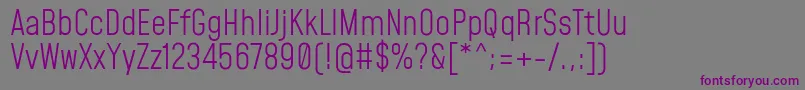 MohaveLight Font – Purple Fonts on Gray Background