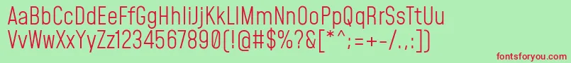 MohaveLight Font – Red Fonts on Green Background