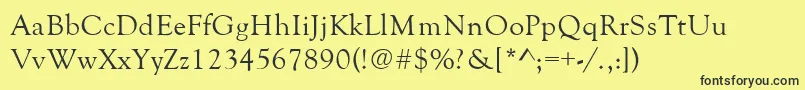 Goldenoldstyle Font – Black Fonts on Yellow Background