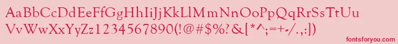 Goldenoldstyle Font – Red Fonts on Pink Background