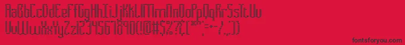 Police Fascii – polices noires sur fond rouge