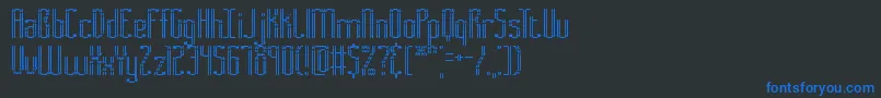 Подробнее о шрифте Fascii Шрифт Fascii – синие шрифты на чёрном фоне