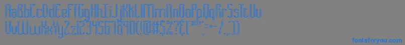 Шрифт Fascii – синие шрифты на сером фоне