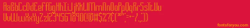 Подробнее о шрифте Fascii Шрифт Fascii – оранжевые шрифты на красном фоне