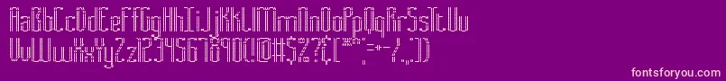 Fascii Font – Pink Fonts on Purple Background