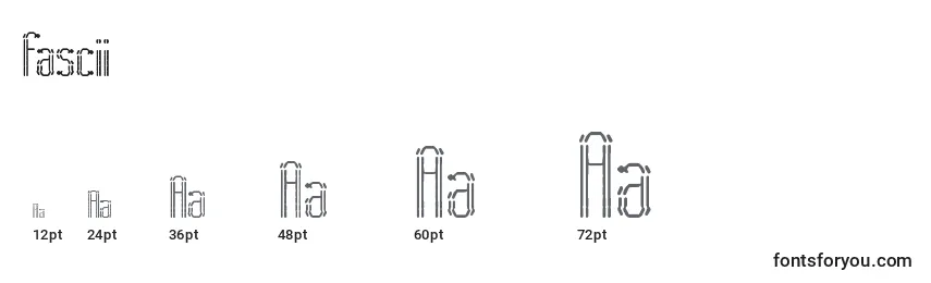 Fascii Font Sizes