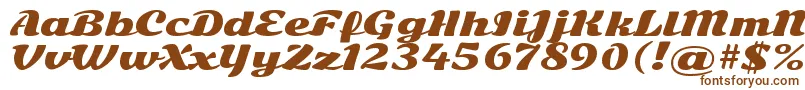 Шрифт SonsieoneRegular – коричневые шрифты на белом фоне