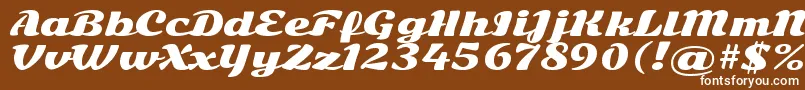 SonsieoneRegular Font – White Fonts on Brown Background