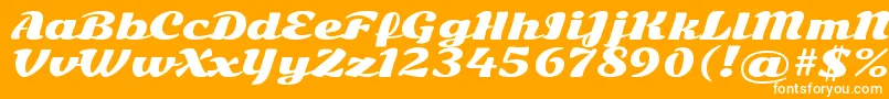 SonsieoneRegular Font – White Fonts on Orange Background