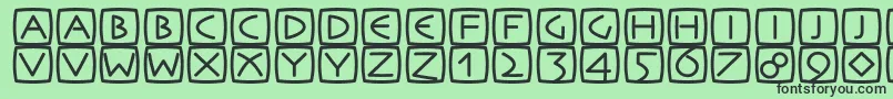Rememb Font – Black Fonts on Green Background