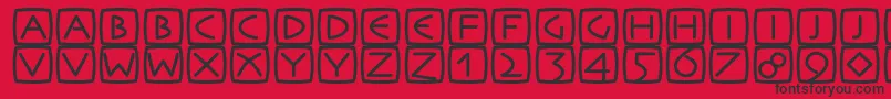 Rememb Font – Black Fonts on Red Background