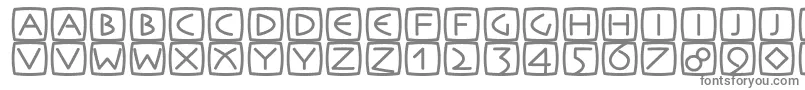 Rememb Font – Gray Fonts on White Background