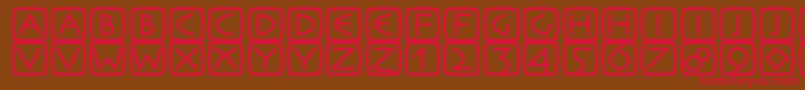 Rememb Font – Red Fonts on Brown Background