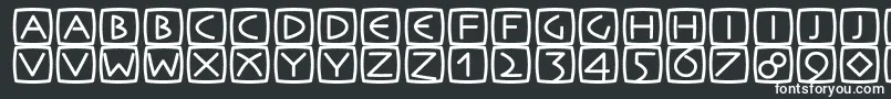 フォントRememb – 黒い背景に白い文字