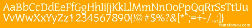 CongressantiqueRegular Font – White Fonts on Orange Background