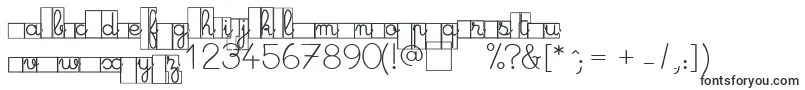 Шрифт MaternellecolorCase – американские шрифты