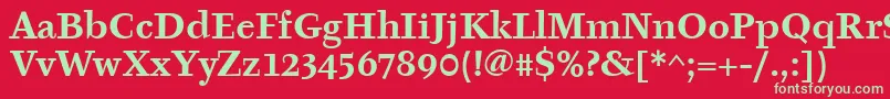 Lisätietoja TyfaItcBold-fontista TyfaItcBold-fontti – vihreät fontit punaisella taustalla