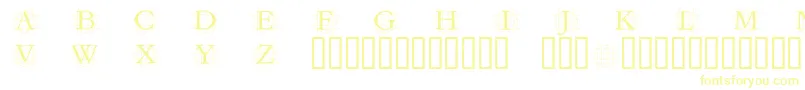 GrafroundishMedium-Schriftart – Gelbe Schriften
