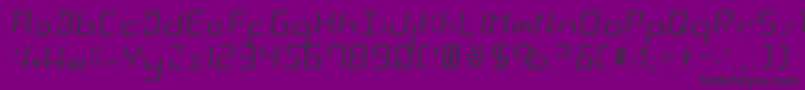 Ledsledexpand Font – Black Fonts on Purple Background